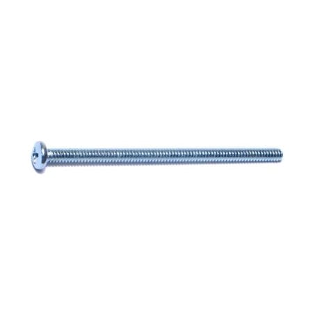 #6-32 X 2-1/2 In Phillips Pan Machine Screw, Zinc Plated Steel, 20 PK